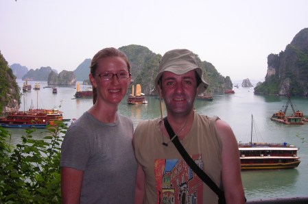 D and I, Halong Bay, Vietnam - July 2009