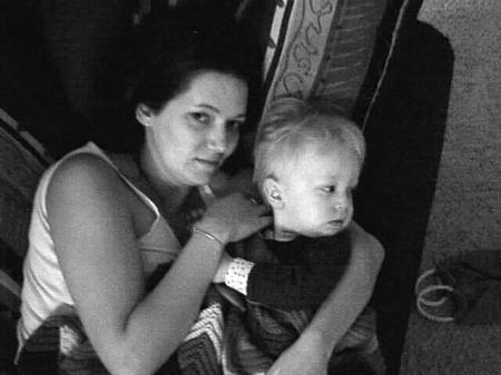 Daughter Angie with son