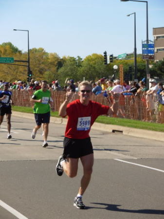 First Marathon finish 2006