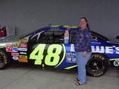 Me with Jimmie Johnson's car