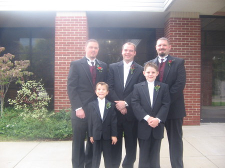Our three sons and two grandsons