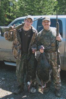 My son and I turkey hunting 2009