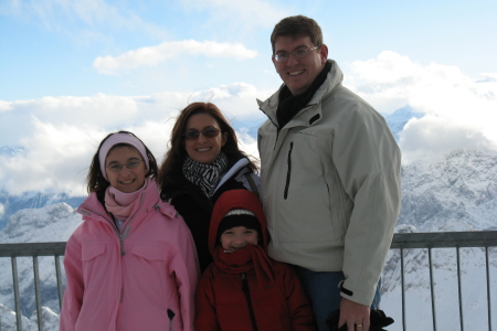 The Family on top of Zugspitze - 12/14/08