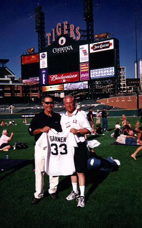 Phil Garner and I at Comerica Park