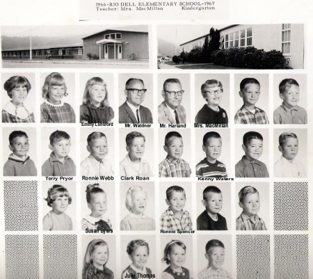 Ron's kindergarten class 1966-1967