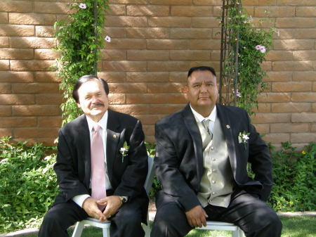 My Dad (John) and I at my Daughter Wedding