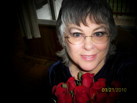 kath with roses jan 21st 2010