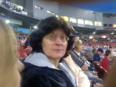 Diane at The Brockton Rox game 8/06/09