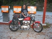 me in 2007 with a 69 harley sport