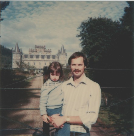 Jennifer & Dad in Inverary, Scotland
