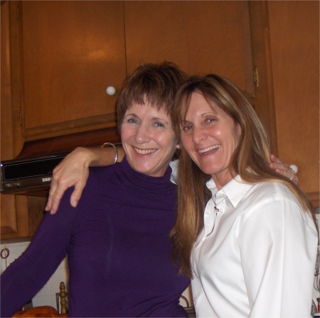 With my sister, Linda. Remember her?