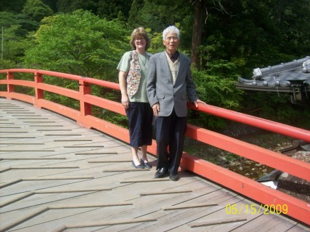 Shane and Mr. Fujimura - Murouji Temple, Japan