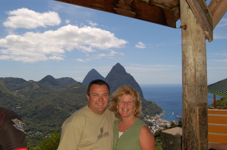 Ben and I in St. Lucia - March 2009