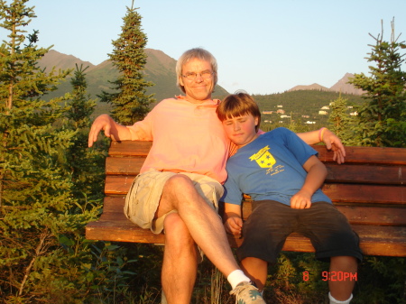 Bryce and I at Glen Alps Overlook