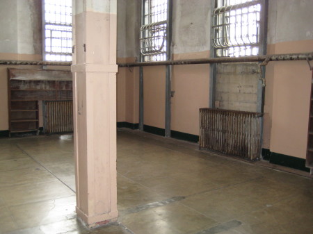 front entry to cell block