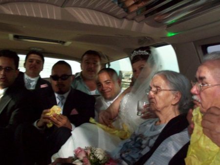 In the Limo.............