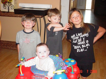 All four kids