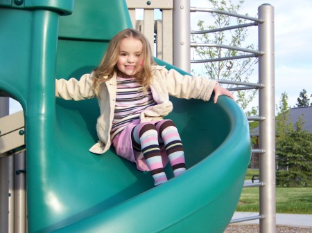 Laney on the slide