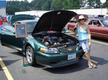 My Lovely Wife Judy with her 03 Mustang