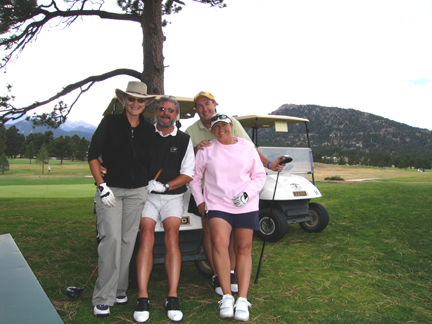 Dougie & I with friends in Estes Park, Colorado