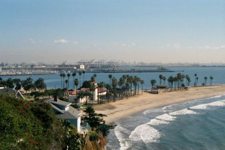 Cabrillo Beach Photographed From Atop 40th St.