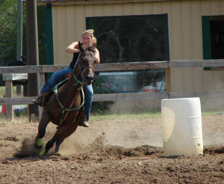 Mindy - Barrel racing