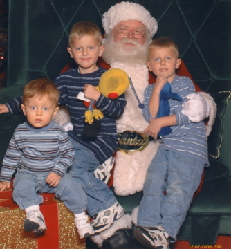 The 3 J's with Santa