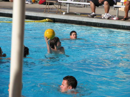 Chris at Water Polo practice
