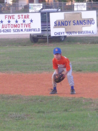 Hunter -- the baseball star!!