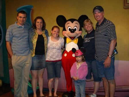 Clare family at Disneyland
