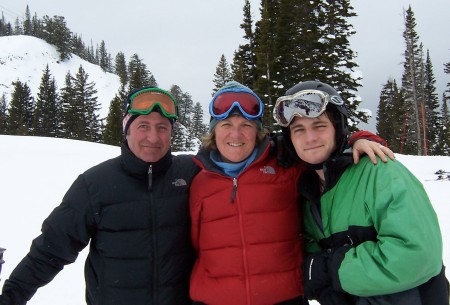a day on the mountains with my hubby and son