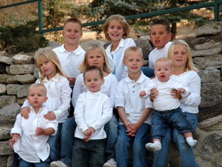 Our sweet grandchildren: Kelsey, Ethan, Riley, Austin, Madison Gail, Alexis, Kennedy, Caden, Braxton & Gavin