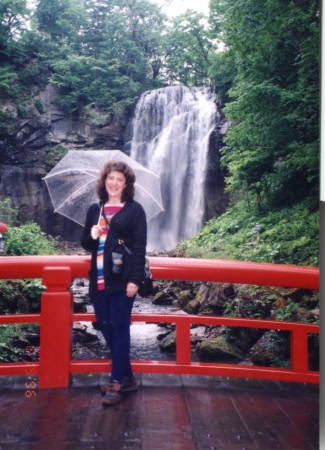 CA at Waterfalls in Japan