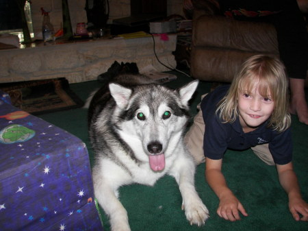 My dog Jasmin and Kristi Lynn