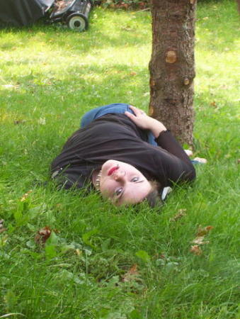 me laying on the ground