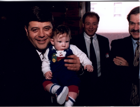 Mayor Cianci with my cousins at my appointment ceremony November 1991. I am in background.