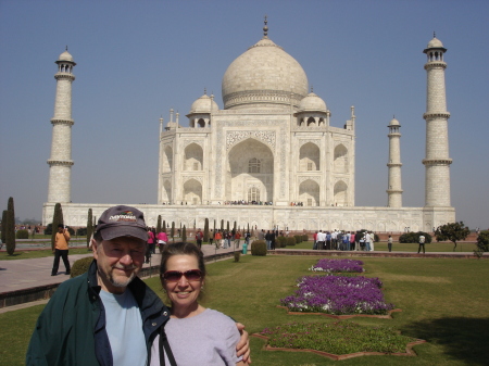 Ralph & Evie at the Taj Mahal