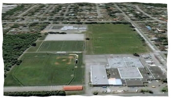 Sands Junior Secondary School Aerial View