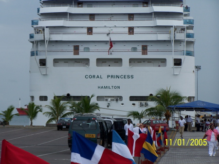 Limon, Costa Rica and our ship the Coral Princess