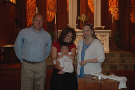 Our new Niece Amelia gets baptized