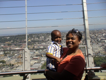 Kendra & RJ in the Space Needle