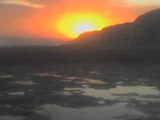 The reef in our front yard at sunset, Natural Bridges, Santa Cruz