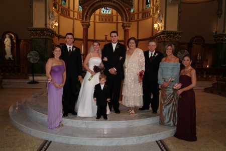 The family at my son's wedding