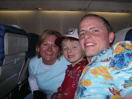 Mom, Dad and Luke on our way to Maui!