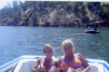 Me and Laurie in Lake Tulloch