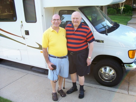 Herb and I in front of our class C motorhome!