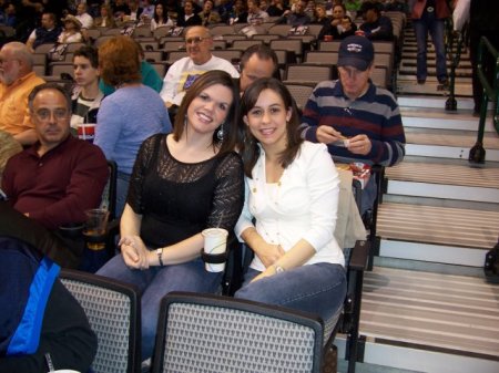 Kelli and I at the Mavericks Game 2005-2006 Season