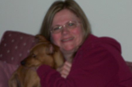 Me with my dog Rusty.