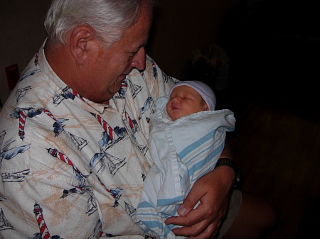 Me and Grandson Paul (20 minutes old)