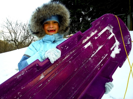 hailee sledding